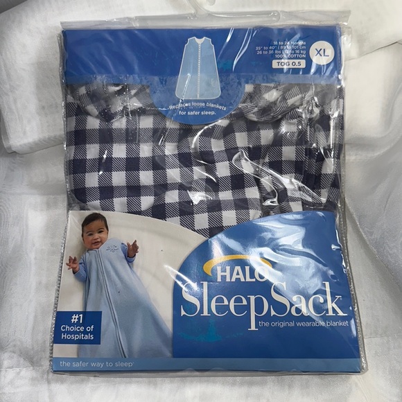 Halo Sleep Sack for Baby XL 18-24 Months, Navy Blue & White - Picture 1 of 3